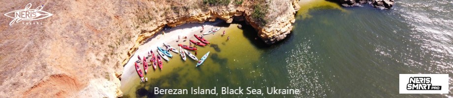 Neris Smart PRO kayaks, Berezan Island, Black Sea, Ukraine